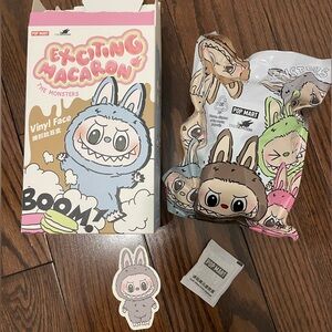 Pop Mart The Monsters Exciting Macaron Plush Pendant - Sesame Bean Labubu